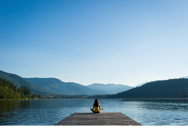 Practicing mindfulness on a dock that was learned in the Jupiter counseling office of Dr Ann Marie Semich